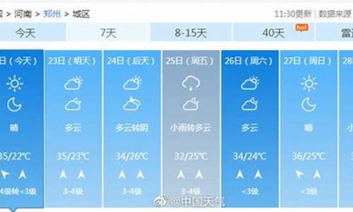 郑州天气预报半个月