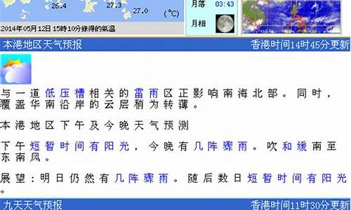 香港天气预报15天气_香港天气预报15天气报气