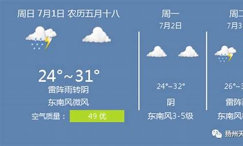 扬州天气预报15天气报天气_扬州未来40天天气预报查询