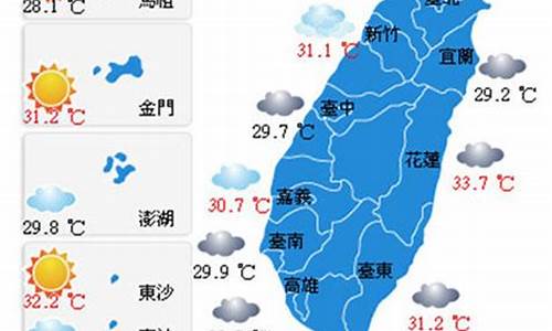 台湾天气预报一周7天